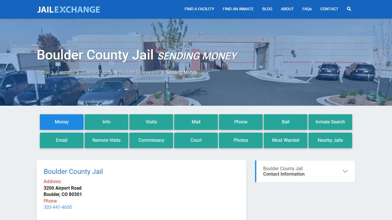 Send Money to Inmate - Boulder County Jail, CO - Jail Exchange