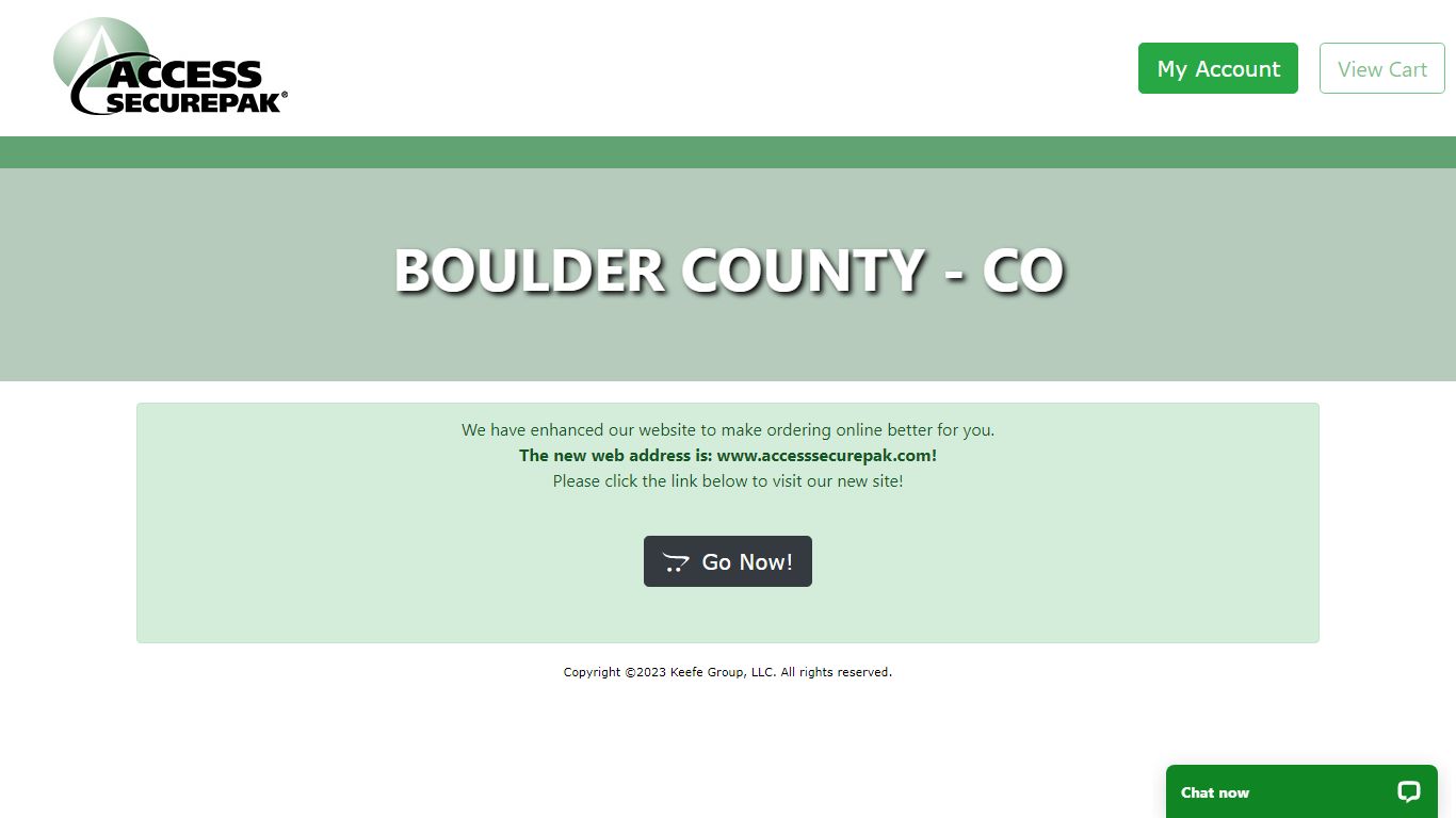 Boulder County Jail Package Program - CO - Access Securepak